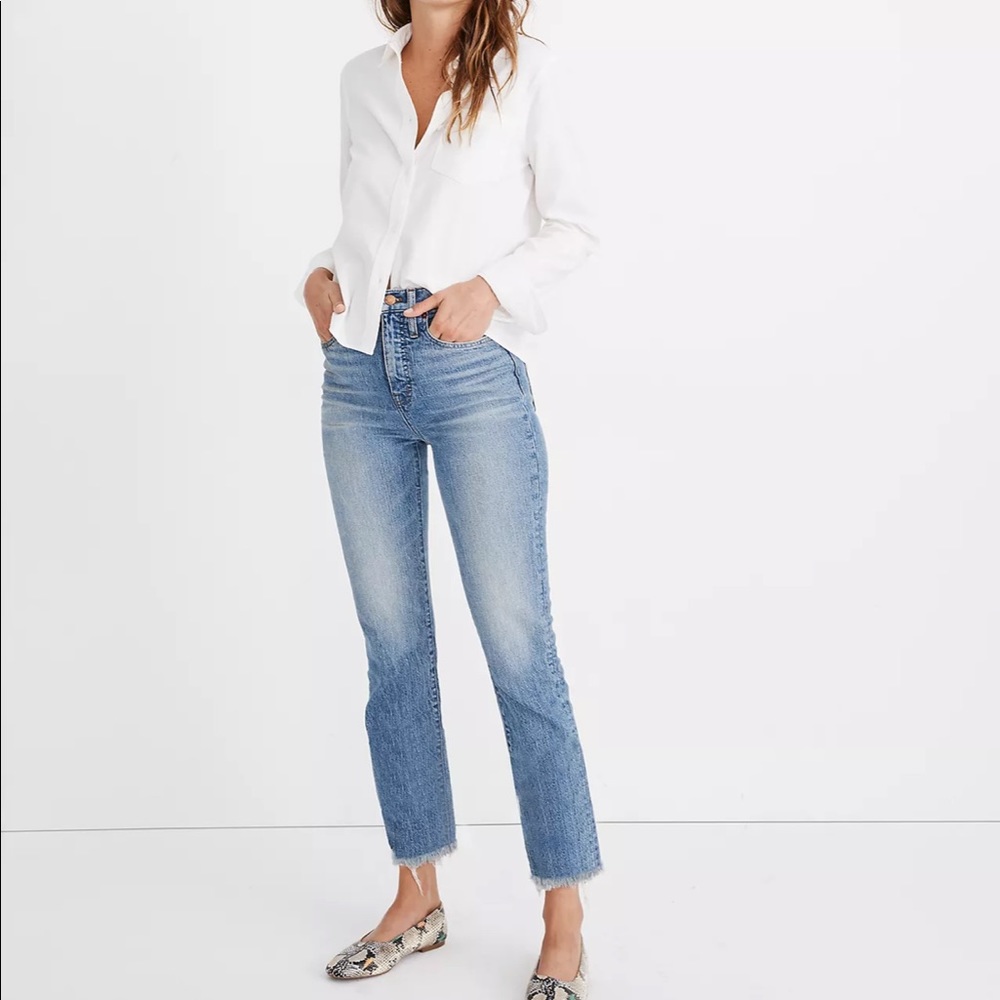 Madewell perfect vintage crop Jean!